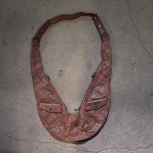 NWOT Brown Leather Sash Bag